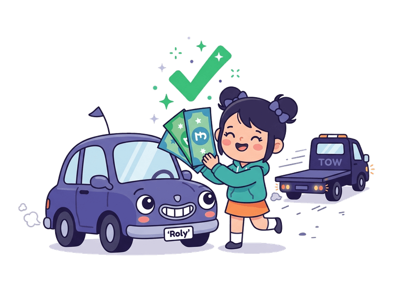 Step 4: Get Paid — Bank transfer on collection in Herne Hill. No waiting, no chasing. The money is yours before we drive away with your old car.